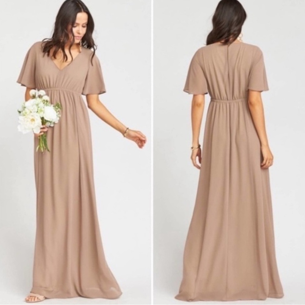 Show Me Your Mumu Emily Empire Maxi Dress Women’s Sz 2XL Blush Pink Chiffon